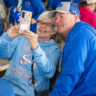 Alums taking a selfie