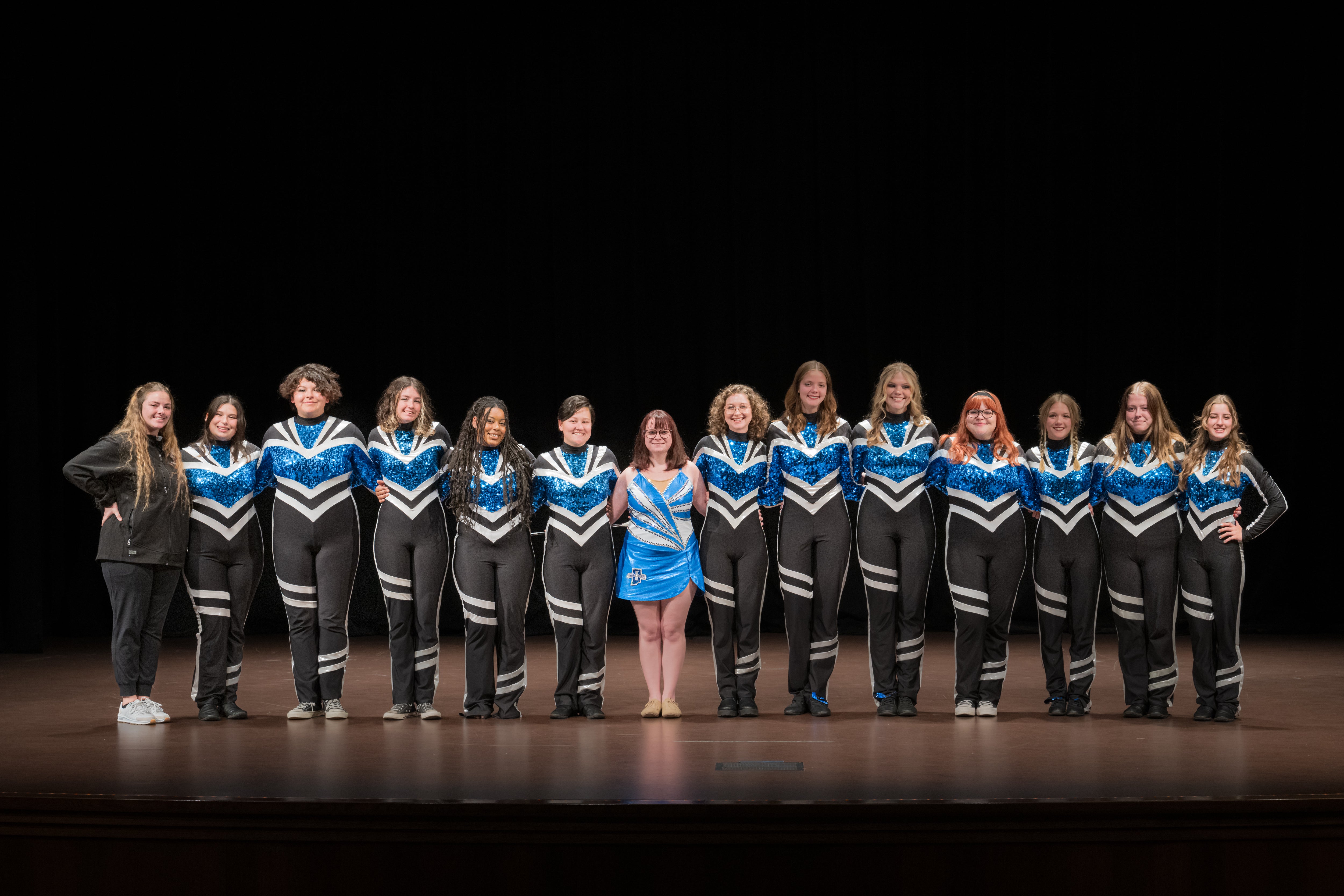 The Sycamore Colorguard Team