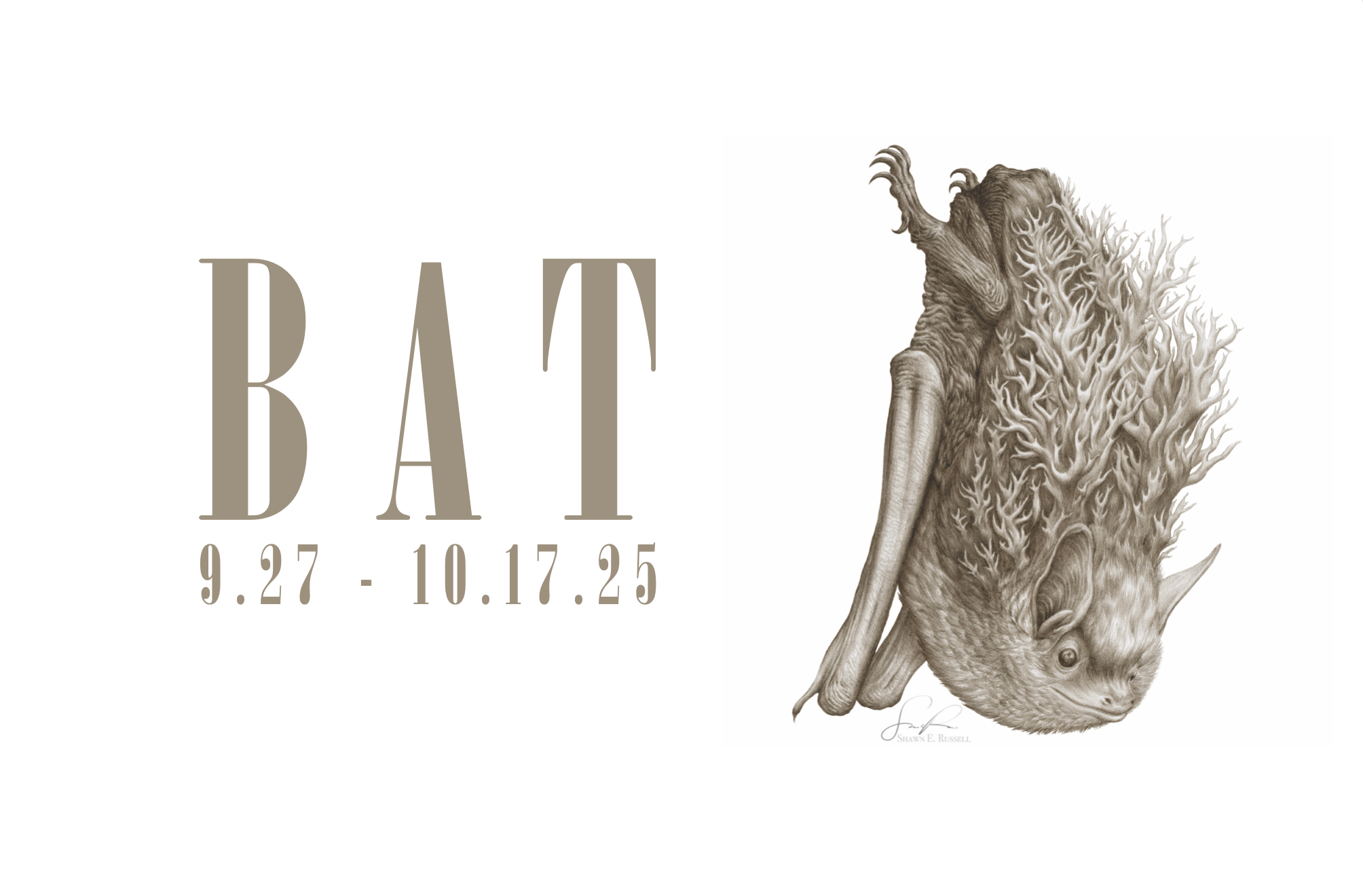 Poster for the Turman Art Gallery BAT event