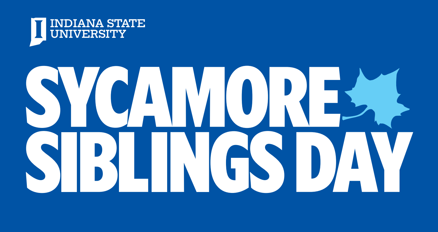 Indiana State University’s first Sycamore Siblings Day 2026 logo
