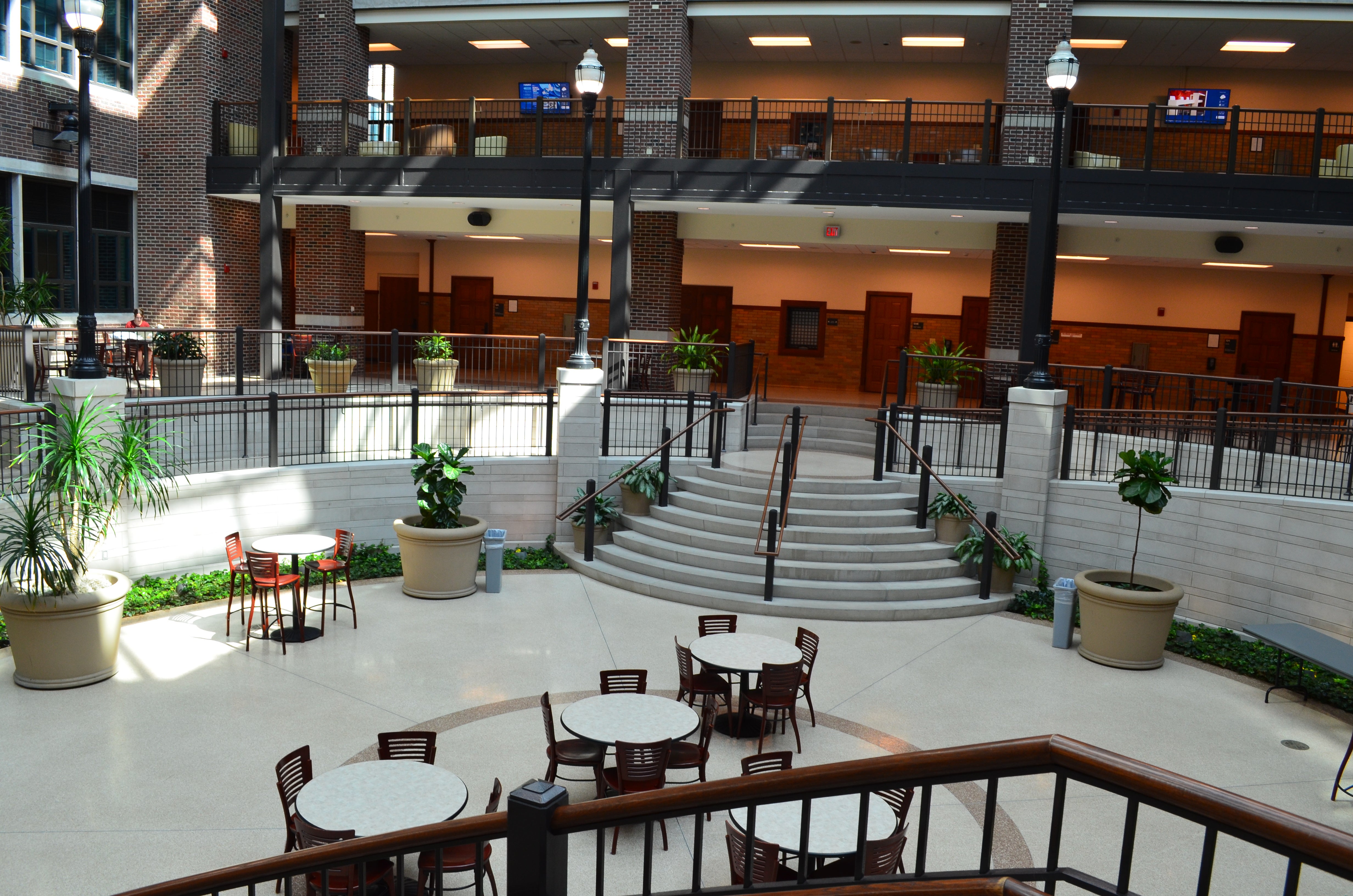 Photo of the University Hall Atrium. 