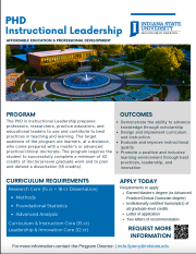 Cover of PhD in Instructional Leadership